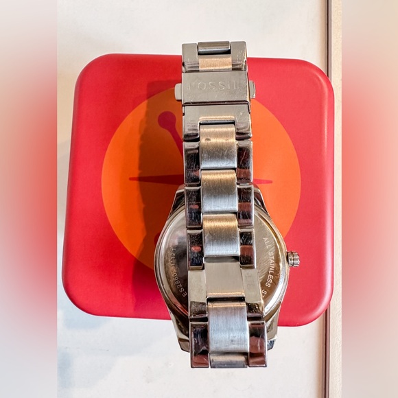 Fossil🔑 Womens Stella Quartz Three-Hand Multifunction Stainless Steel Watch - Picture 8 of 9
